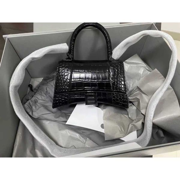 

crossbody balencigas bags designer handbags home bag female high texture hourglass crocodile leather trendy fashion motorcycle single should