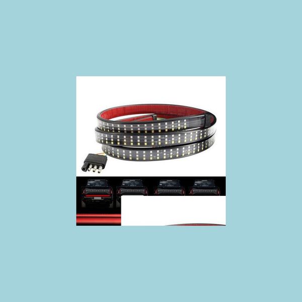 

decorative lights 2835smd 432 led red white amber strip lights for beacon rear light braking turning 49inch 60inch car lighting acce dhfe1