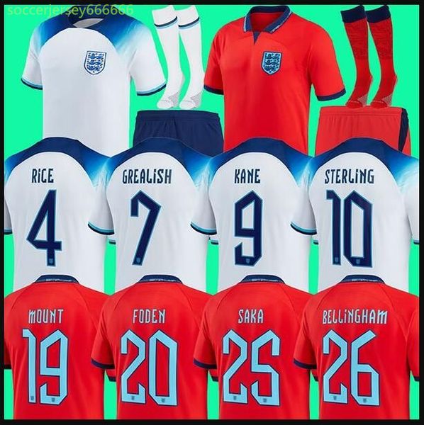 

2022 mead soccer jersey kane sterling rashford sancho grealish mount foden saka 22 23 national englands football shirt goalkeeper men kids k, Black;yellow