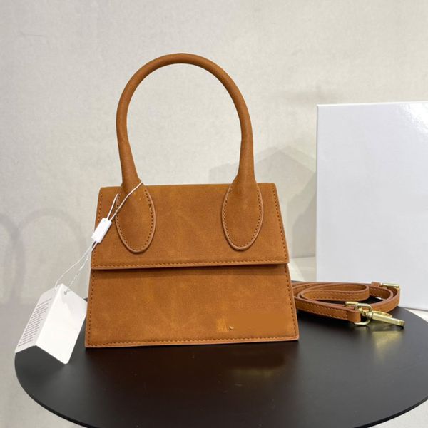 

suede handbag flap shoulder bag structured crossbody bags flap closure plain fashion metal gold letter adjustable removable strap women clut