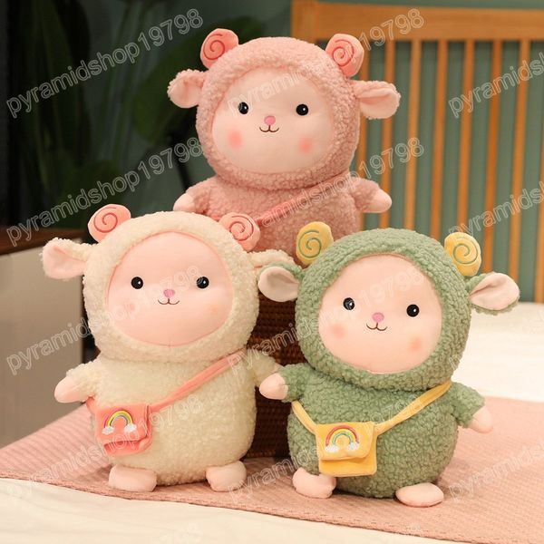 

Kawaii 20/30/40CM Backpack Alpaca Plush Toys Super Cute Rainbow Sheep Pillow Dolls Stuffed Soft for Girls Sweet Gifts, #1