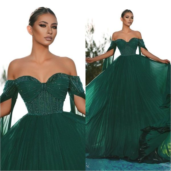 

african dark green prom dresses off the shoulder beading chiffon evening gown pageant outfit formal dresses custom made, Black