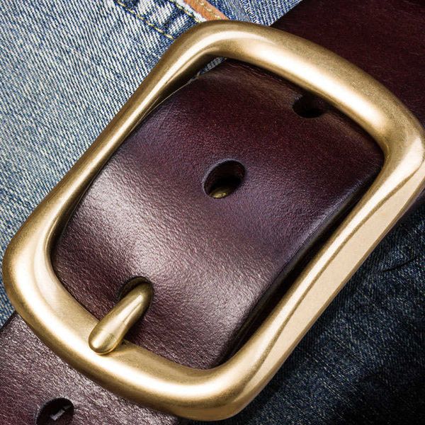 

belts new solid color leather belt luxury strap male belts for fashion classice vintage pin buckle men belt large size g221027, Black;brown