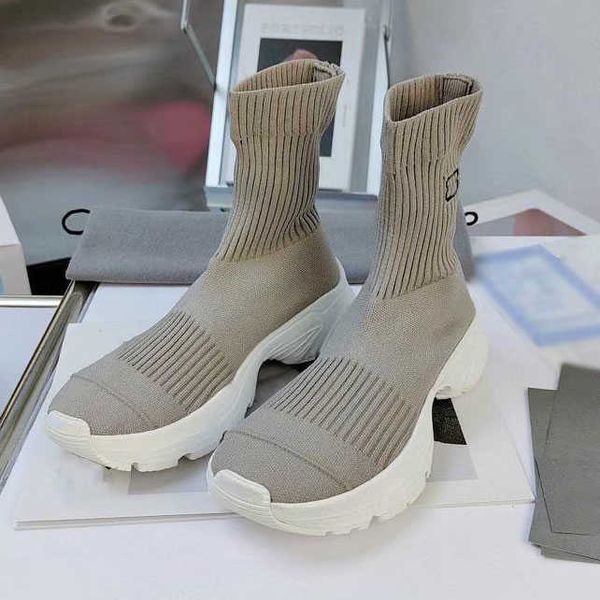 

classic og high-thick-soled socks casual shoes for men and women designer black white yellow paris sneakers 2022