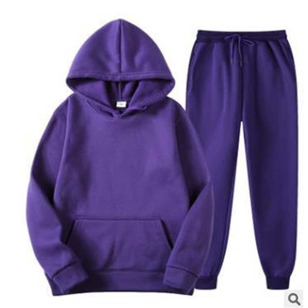

tracksuits men s hoodie suit sports suits 2pcs set men sweatpants suit1, Gray