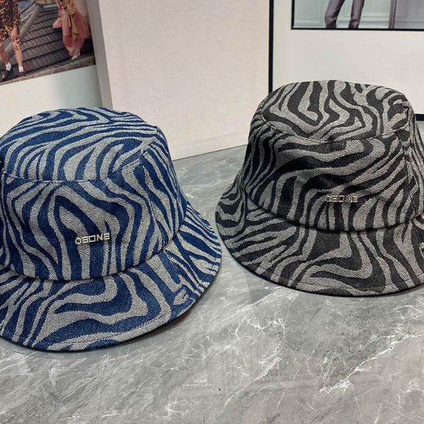 

stylish street bucket hat designer stingy brim hats for men woman casual caps 2 colors, Blue;gray