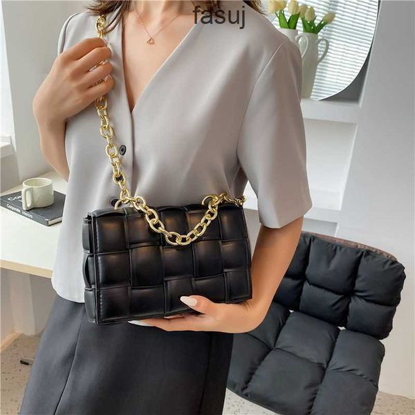 

fashion ladies bottess bags venetas small women's 2022 new knitting heavy craft chain small square single shoulder messenger foreign te