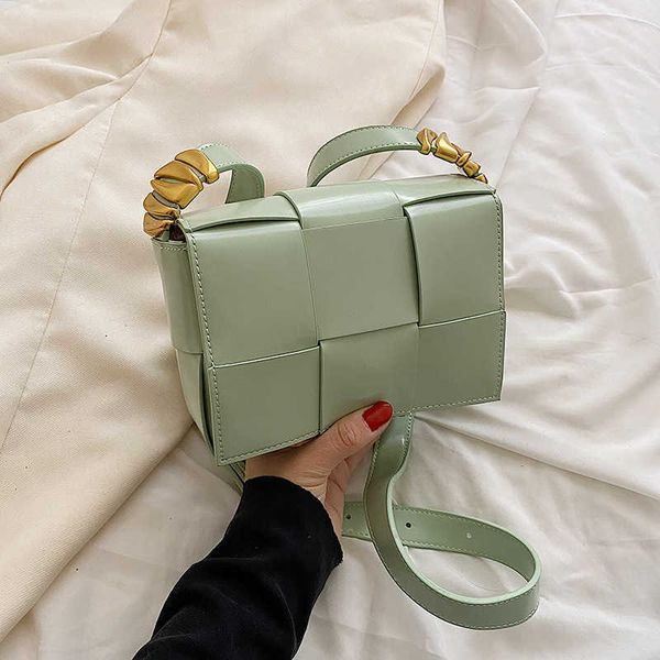 

bags designer fashion bottess ladies venetas's female 2022 spring summer new style woven fashion mini solid small square western on hav