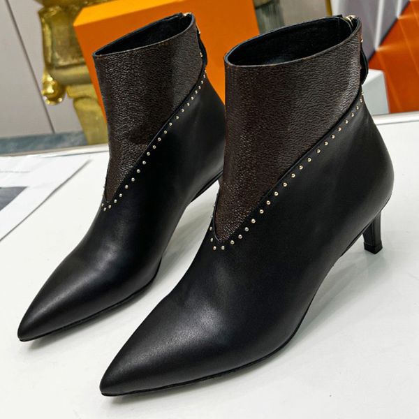 

popular women autumn and winter season boots high end atmosphere fashion elegant temperament party professional comfortable famous brand boo, Black