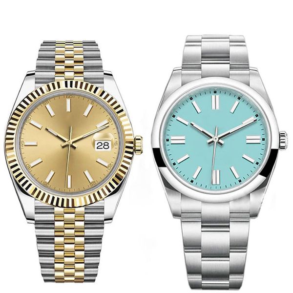 

high end ladies 36mm quality fashion watch sports automatic movement business luminous 904l stainless steel waterproof diving date mens wome, Slivery;brown