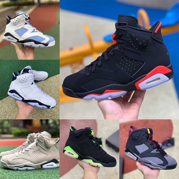 

basketball shoes trainer sneakers electric green high casual midnight navy university blue black infrared 6 6s mens georgetown bordeaux