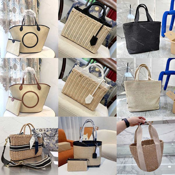

designer straw basket tote woven shoulder bag women handbag beach luxury fashion bags nice