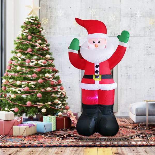 

6ft inflatable knapsack santa claus snowman christmas outdoor decoration led lighting giant party new year 2023 christmas decorati