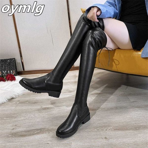 

boots 2022 new autumn and winter high-fleece boots women's over-the-knee rider long y2210, Black