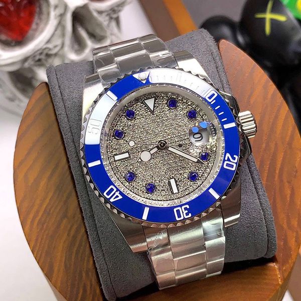 

watch automatic mechanical mens watches for men business wristwatch 40mm stainless steel waterproof wristwatches montre de luxe, Slivery;brown