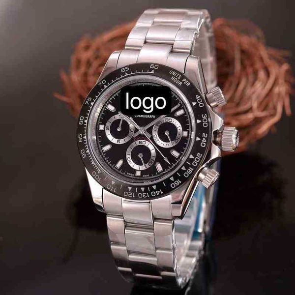 

luxury mechanical watch for men wristwatches special yacht daytonas men's mechanical steel tape watch swiss geneva watches size 40mm, Slivery;brown