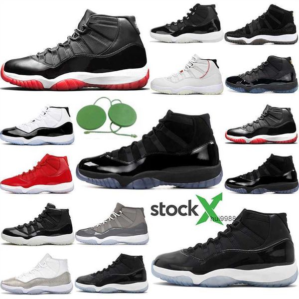 

basketball shoes designer sneakers white bred concord blue 25th anniversary citrus closing cap gown platinum tint 11s cool gery 11 men 45 jo, Black