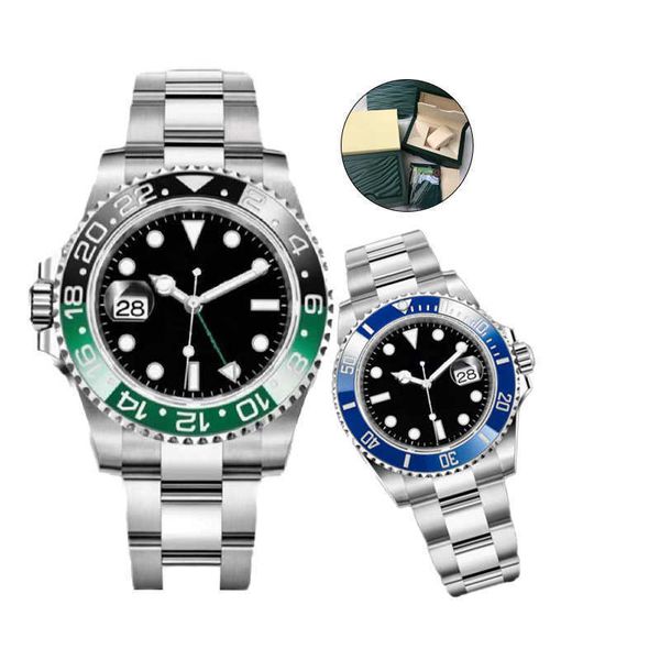 

mens auto mechanical ceramics watches 41mm full stainless steel waterproof wristwatches sapphire luminous watch montre de luxe business, Slivery;brown