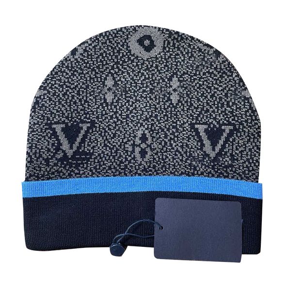 

2023 winter beanie/skull caps fashion men ladies letter l designer v hat knitted skull hat beanie hatsbeanies bonnet muts berretto 8899, Blue;gray