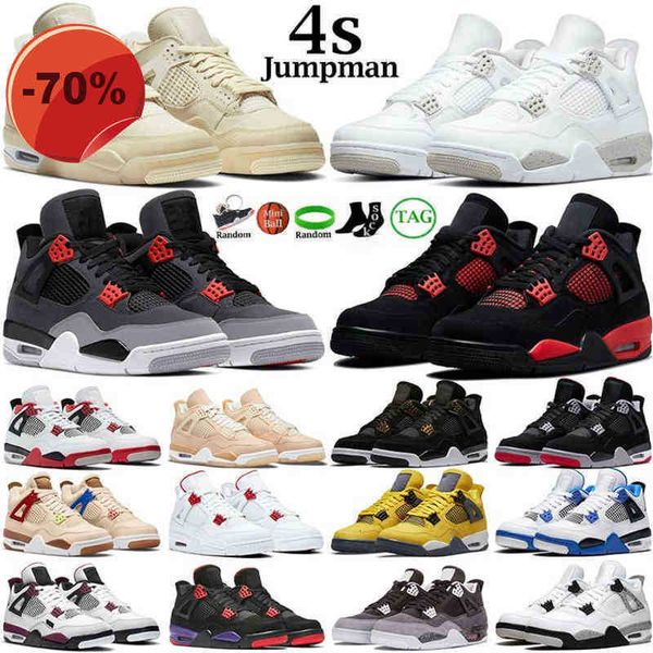 

boots mens women outdoor shoes 4s jumpman university blue fire red 4 black cat bred white cement royalty metallic motorsports noir men sport