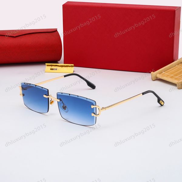 

fashion sunglasses soft frame goggle eyeglasses serrated shape glasses frameless sunglass ornamental outdoor with box luxury designer eyegla, White;black