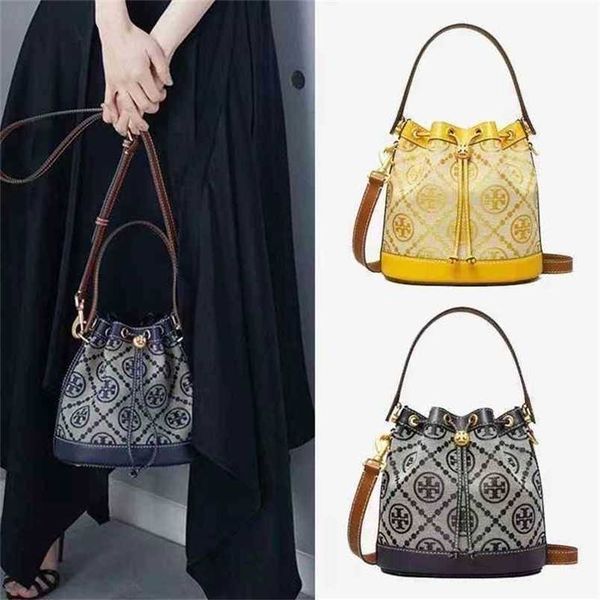 

designer torys bags burchs foreign trade s handbags cattle the ame european and american veratile drawtring bucket bag jacquard cloth ingle