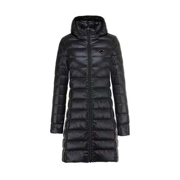 

designer women coat down jacket hoodies winter parkas coats classic windproof warm puffer outerwear white duck filling sweatshirts size //l, Gray