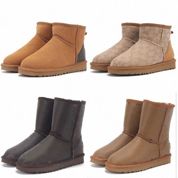 

designer boots half boot thick heels shoes fashion shoe cotton fabric winter fall snow men women vikj 291o#, Black