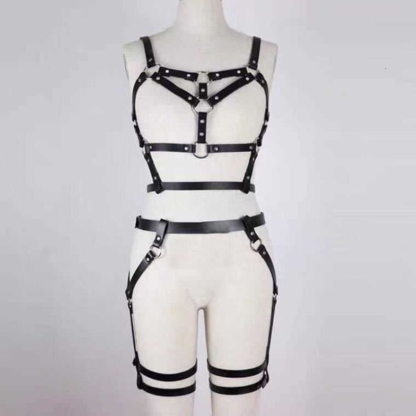 

toy massager new style fun leather clothing women's binding and suit pu tvr0