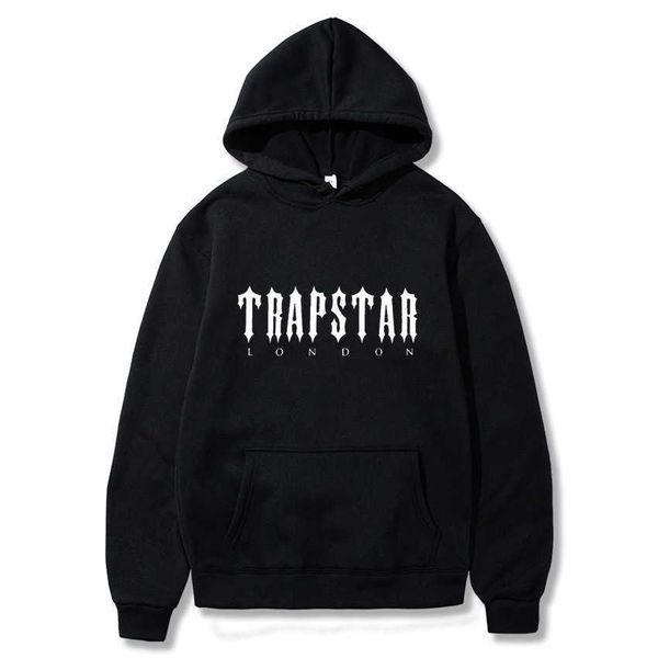 

2022 men's sweatshirt fashion brand letter and women's casual hooded sports, Black