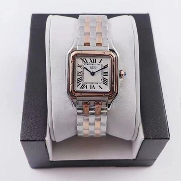 

luxury rolax lady quartz watch design for gold waterproof luminous bezel stainless steel woman wristwatch 22/37mm sliding buckle sapphire lu, Slivery;black