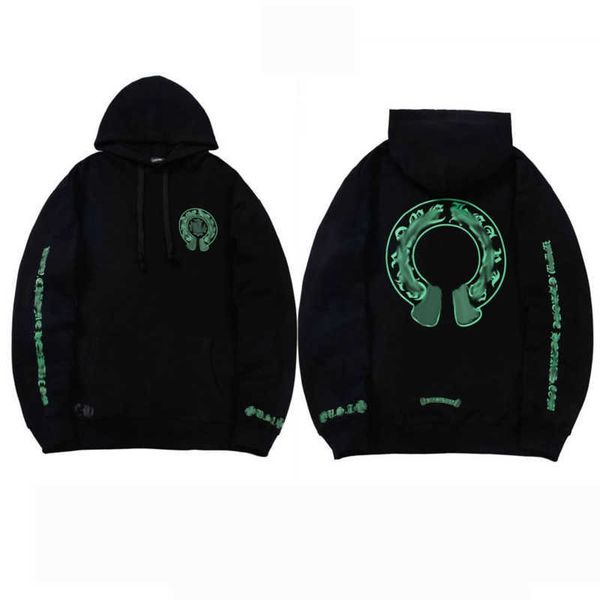 

luxury classic mens sweatshirts fashion designer hoodies ch sanskrit sweater zipper hooded cross pullover hoodie casual men women coatq4gc, Black