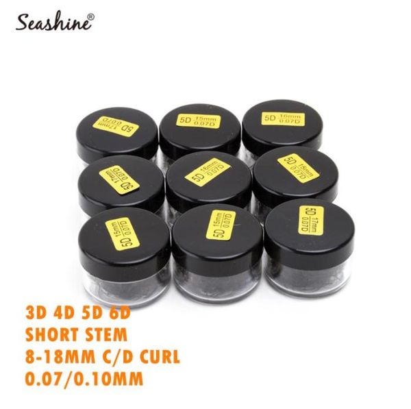 

seashine russian volume lash extension 1 bottle 500fans1000fans 3d 4d 5d 6d short stem volume fans natural fans lashes1590243