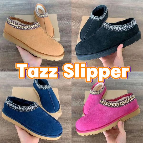 

australia ankle snow boots tasman slippers women shearling slipper slides designer winter warm boot womens sneaker chestnut short booties me, Black