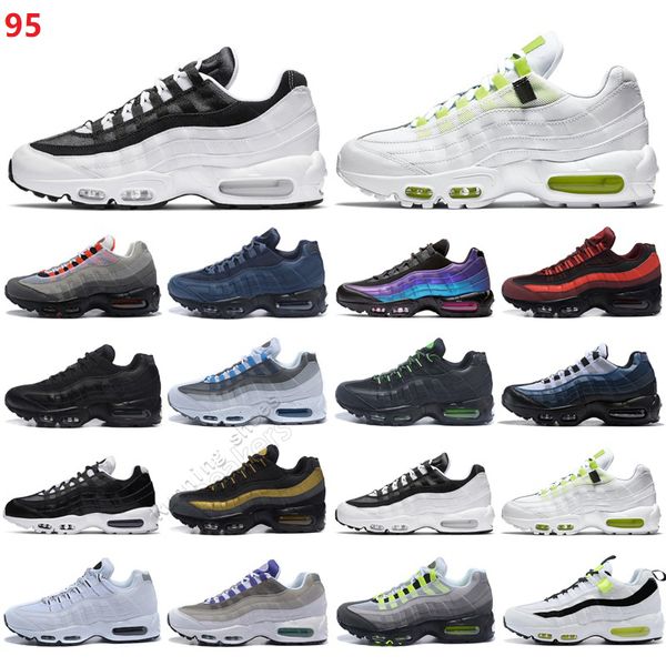 

running shoes sneaker sneaker three black white particle gray neon laser fuchsia greedy red new 95 yin yang og global seahawks men and women