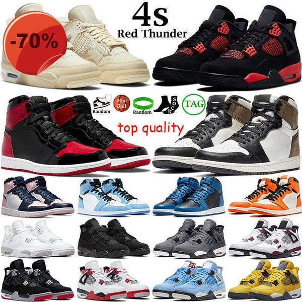 

men basketball shoes women 4s jumpman red thunder 4 black cat sail white oreo 1s dark mocha bred patent marina university blue