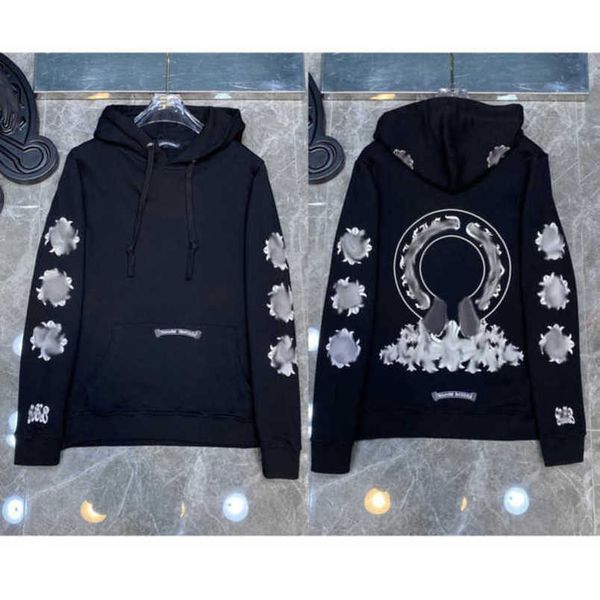 

men's luxury fashion jackets sweatshirts designer classic hoodies zipper hooded sweater casual men women cross pullover sanskrit hoodie, Black;brown