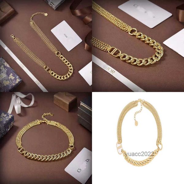 

designer midi new gold letter neckchain necklace tassel multi-layer, Silver