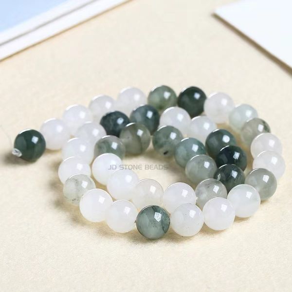 

wearing ice white jade bodhi root bracelet ring fingers soft gradual change color board game ball, Silver