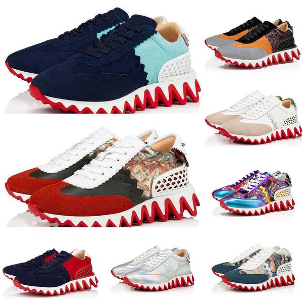 

low shark dress shoes luxury red flat sneakers elastic band bottom calfskin design comfort run walk casual sharks trainers, Black