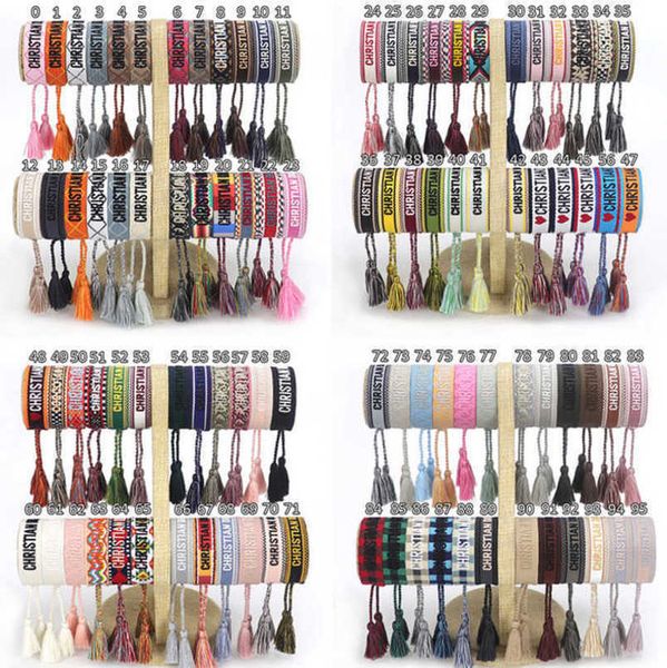 

women's fashion luxury bracelets brand d bangle jewelry designer letter hand woven bracelet simple wrist bohemian rope trinket men girl, Golden;silver