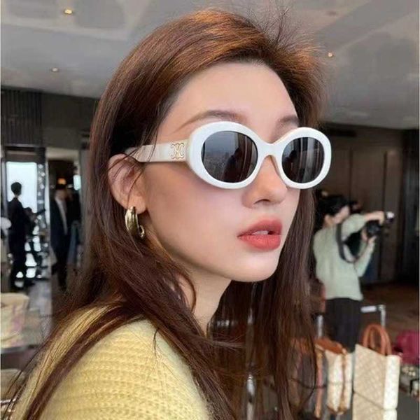 

sunglasses new triumphal arch fashionable oval frame women's fashion personalized street ps sunglass men, White;black