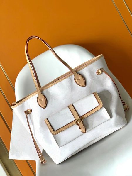 

10a luxury brand totes ladies fashion casual shoulder tote shopping bag handbag composite bags 10a m46137 m20921 2pcs clutch purse leather h