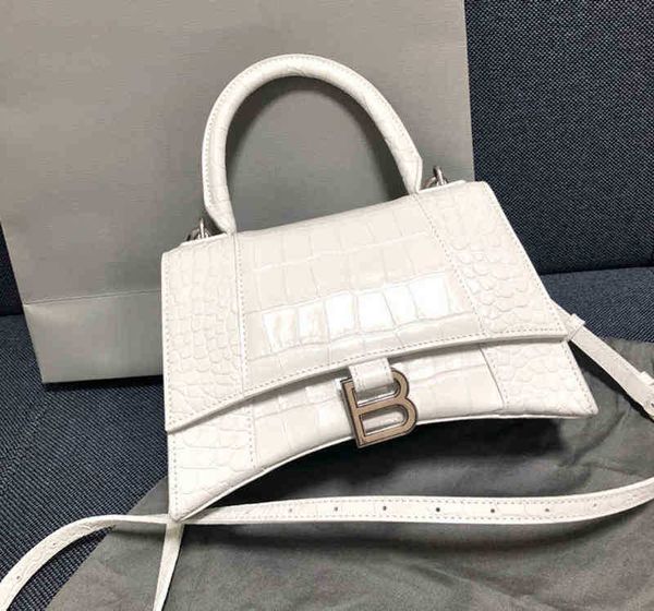 

designer handbags balencigas luxurys hourglass bags same bag star's women's 2022 b-shaped leather messenger versatile b family cro
