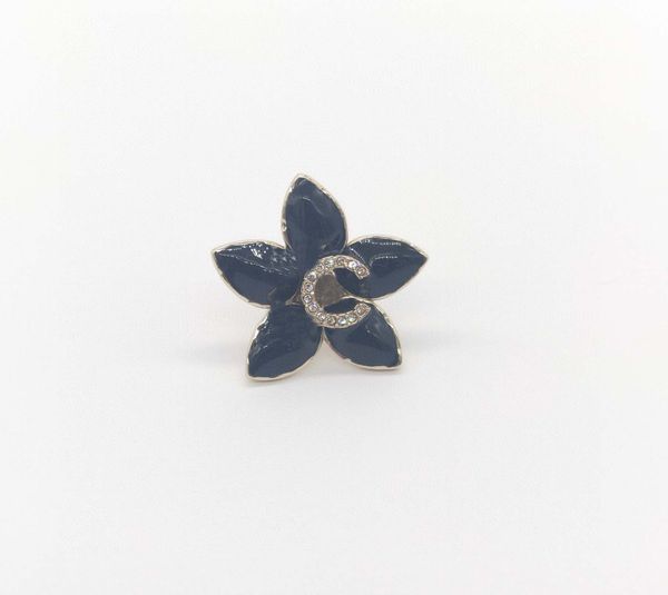 

2022 luxury quality star shape with diamond charm brooches pins in 18k gold plated have box stamp ps3475a, Gray