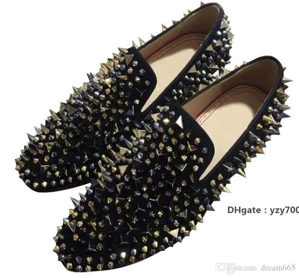

red-bottoms sandals christians brand fashion shoes greggo orlato flat genuine leather oxford shoes mens womens walking flats wedding cvl, Black