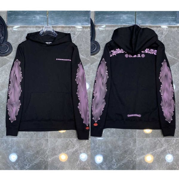 

men's luxury fashion sweatshirts designer classic hoodies ch zipper hooded sweater casual men women cross pullover sanskrit hoodie coa, Black