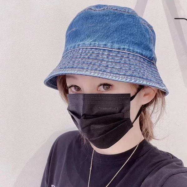 

retro vintage denim bucket hat adults bucket hats cotton lightweight, Blue;gray
