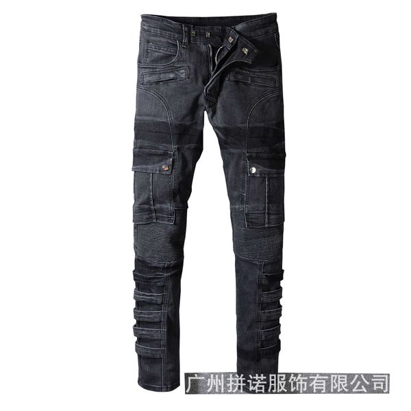 

men mens designer ripped y2k worn slim fit jeans small feet motorcycle pants 1057 skinny low waist scratch cross mid purple blue