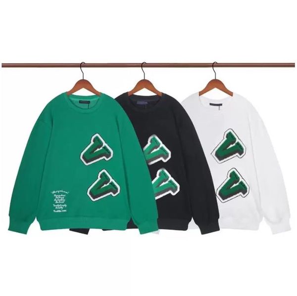 

men's hoodies & sweatshirts designer pullover clothing high-quality round neck long sleeve outdoor casual street sweater coat fashion, Black